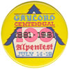 Pins & Buttons: 1981 Alpenfest / Centennial Pin