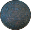 Miscellaneous To 1939: Otsego County Bank Coin - 1892