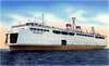 Postcards - 1950's: Vacationland Ferry - Mackinaw City - 1955