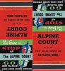 Postcards - 1950's: Alpine Court Matchbook