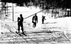 Postcards - 1950's: A rope tow at Snow Valley