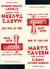Postcards 1960's: Mary's Tavern