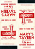 Postcards 1960's: Mary's Tavern
