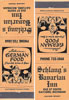 Postcards 1960's: Schlang's Bavarian Inn Matchbook Cover