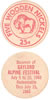 Postcards 1960's: +A 'Wooden Nickel' from the 1965 Alpenfest