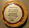 Postcards 1960's: Wooden Nickel - First Alpenfest 1965