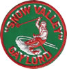 Postcards 1960's: Snow Valley Embroidered Patch