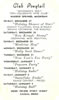 Club Ponytail Program Card - 1963