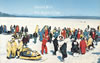 Postcards 1960's: Snowmobiles on Otsego Lake